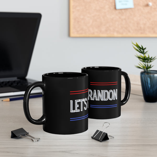 Let's Go Brandon 11oz Black Mug