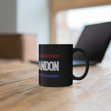 Let's Go Brandon 11oz Black Mug