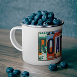 Roadtrip Enamel Camping Mug