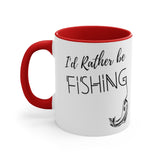 I'd rather be fishing Accent Coffee Mug, 11oz