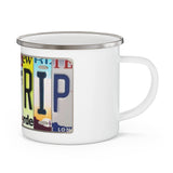 Roadtrip Enamel Camping Mug